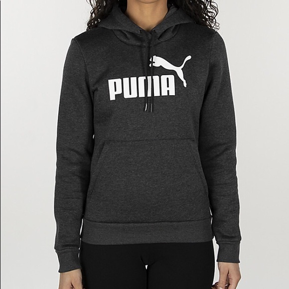 puma essential logo hoodie